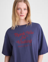 The Boxy Crop Tee in Vintage Jersey PETROL NAVY