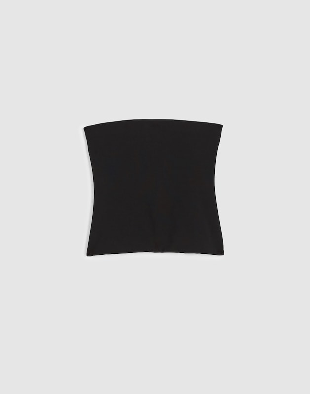Knit Tube Top JET BLACK