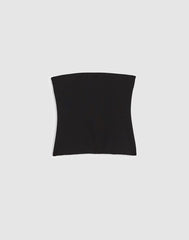 Knit Tube Top JET BLACK