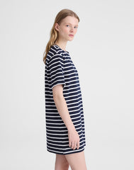 Crewneck Mini T-Shirt Dress NAVY