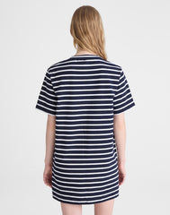 Crewneck Mini T-Shirt Dress NAVY