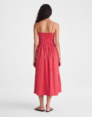 The Peyton Midi Dress ENAMEL RED