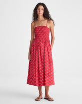 The Peyton Midi Dress ENAMEL RED