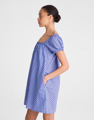 The Chateau Mini Dress CALM BLUE