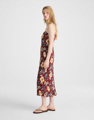 Squareneck Sleeveless Maxi Dress DUSTY MERLOT