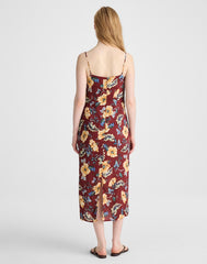 Squareneck Sleeveless Maxi Dress DUSTY MERLOT