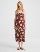 Squareneck Sleeveless Maxi Dress DUSTY MERLOT