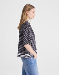 Patch-Pocket Boxy Shirt CLASSIC NAVY