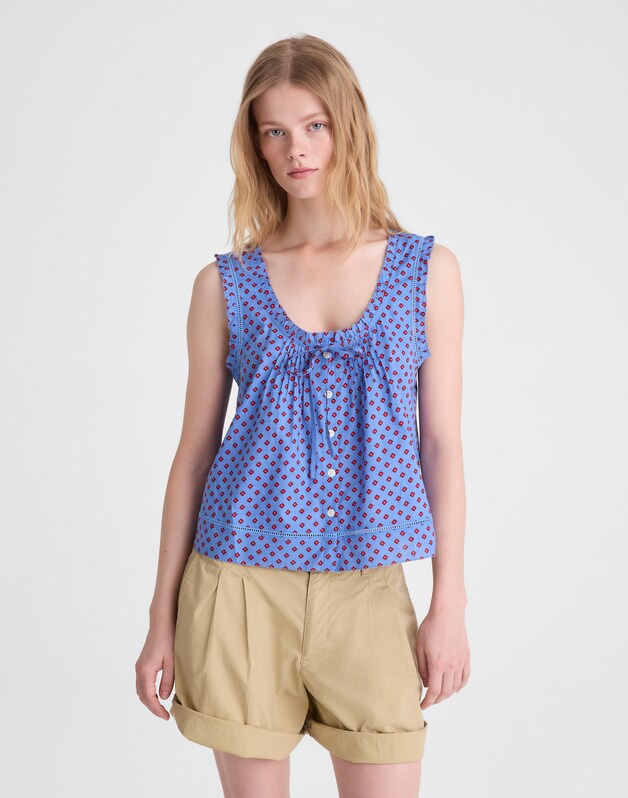 The Leah Top CALM BLUE