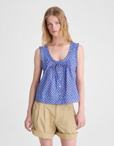 The Leah Top CALM BLUE