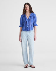 The Blaire Top RETRO BLUE