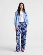 Pull-On Pants in 100% Linen CLASSIC INDIGO