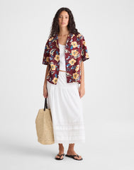 Relaxed Camp Shirt DUSTY MERLOT