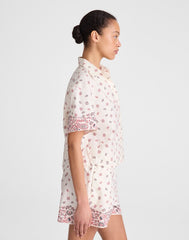 Patch-Pocket Boxy Shirt in Poplin VINTAGE IVORY