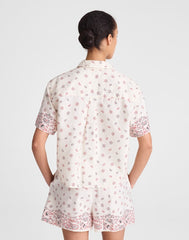 Patch-Pocket Boxy Shirt in Poplin VINTAGE IVORY