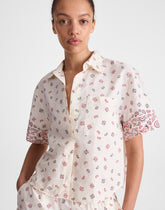Patch-Pocket Boxy Shirt in Poplin VINTAGE IVORY