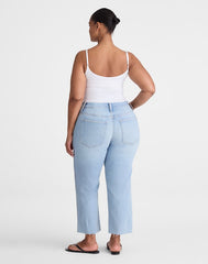 The Plus Longline Straight Crop Jean in Foster Wash FOSTER WASH