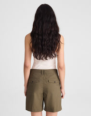 The Everyday Trouser Short in Poplin FADED IVY