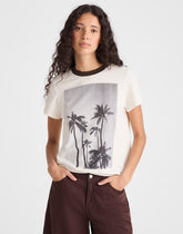 The Relaxed Tee in Vintage Jersey PALM TREE