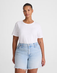 The Plus Perfect Vintage Mid-Length Short in Foster Wash FOSTER WASH