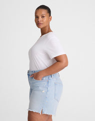 The Plus Perfect Vintage Mid-Length Short in Foster Wash FOSTER WASH