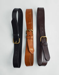 The Everyday Belt in Leather TRUE BLACK