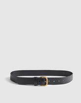 The Everyday Belt in Leather TRUE BLACK