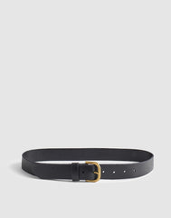 The Everyday Belt in Leather TRUE BLACK