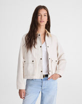 The Billie Short Jacket in Washed Twill VINTAGE CANVAS