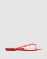 Madewell x Melissa Jelly Thong Sandal CHERRY