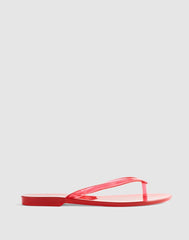 Madewell x Melissa Jelly Thong Sandal CHERRY