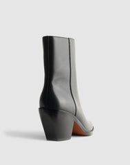 The Idris Side-Zip Ankle Boot TRUE BLACK