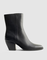 The Idris Side-Zip Ankle Boot TRUE BLACK
