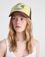 Graphic Trucker Hat FROSTED LEMON