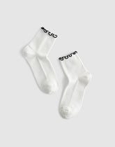 Ruffle-Trim Ankle Socks JET BLACK