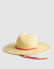 Paracord-Strap Handwoven Straw Hat GOLDEN KHAKI