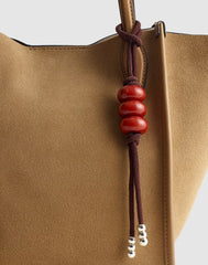 Stone Bag Charm ANTIQUE BROWN