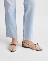 The Mylie Ballet Flat in Fishnet NATURAL