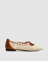 The Mylie Ballet Flat in Fishnet NATURAL