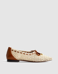 The Mylie Ballet Flat in Fishnet NATURAL