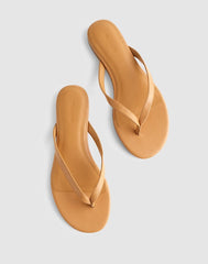 The Iggy Thong Sandal in Leather GOLDEN TAN