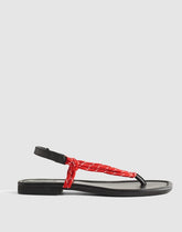 The Aliyah Thong Sandal in Paracord FESTIVAL RED