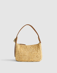 The Sculpted Metal Wristlet Bag AGED COGNAC MULTI