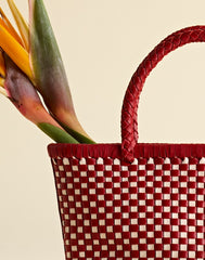 The Signature Woven Mini Tote BRIGHT EMBER MULTI