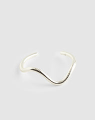 Wavy Cuff Bracelet WARM SILVER
