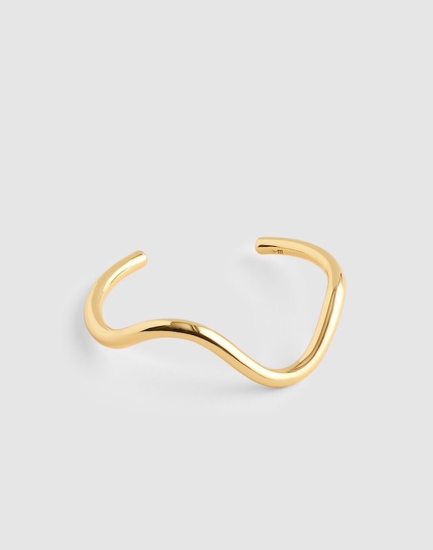 Wavy Cuff Bracelet ANTIQUE GOLD