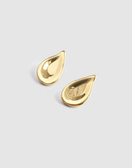 Oversized Droplet Stud Earrings ANTIQUE GOLD