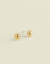 Demi-Fine Sun Stud Earrings 14K GOLD