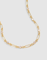 Mother-of-Pearl Mixed-Link Chain Necklace MOTHER OF PEARL