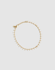 Enamel Chain Anklet WHITE